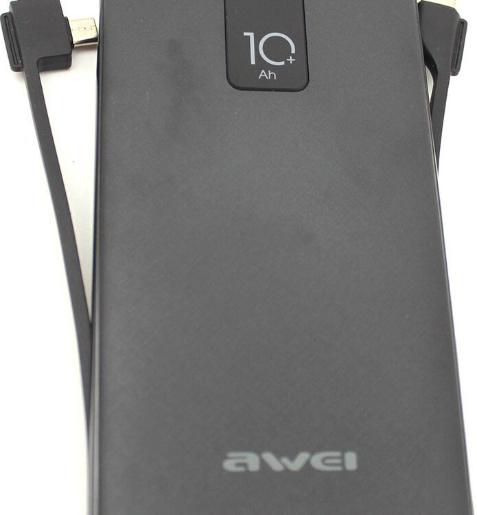 Awei Power Bank P41K 10000mAh Μαύρο