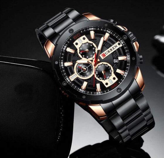 Ανδρικό Ρολόι Curren 8336 Black με χρονογράφους - Image 2