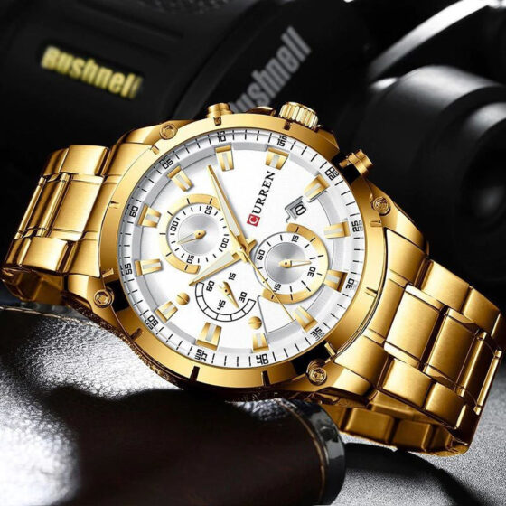 Ανδρικό Ρολόι Curren 8360 Gold  με χρονογράφους - Image 2
