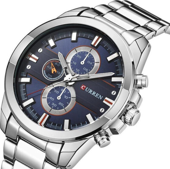 Ανδρικό Ρολόι Curren 8274 Silver-Blue - Image 2