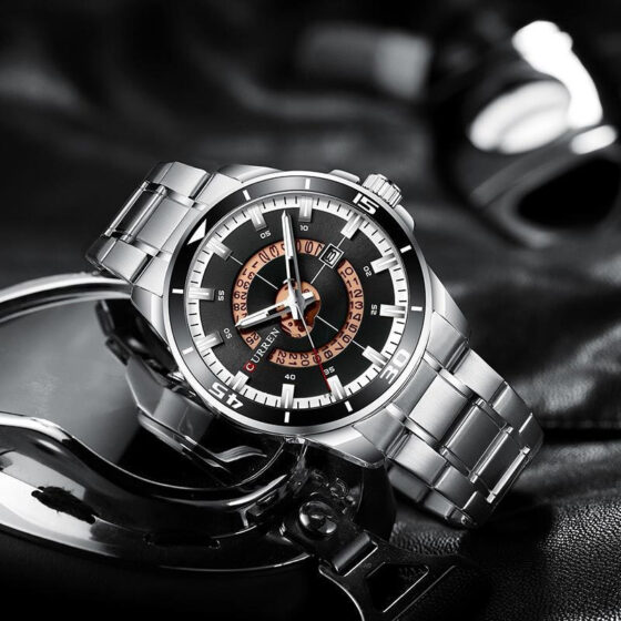 Ανδρικό Ρολόι Curren 8359 Silver-Black - Image 2