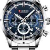 Ανδρικό Ρολόι Curren 8355 Silver-Blue  με χρονογράφους