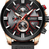 Ανδρικό Ρολόι Curren 8346 Black-RoseGold  με χρονογράφους