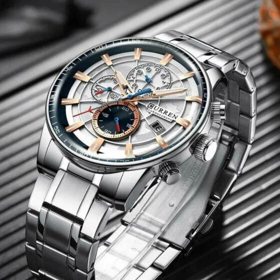 Ανδρικό Ρολόι Curren 8362 Silver-RoseGold με χρονογράφους - Image 2