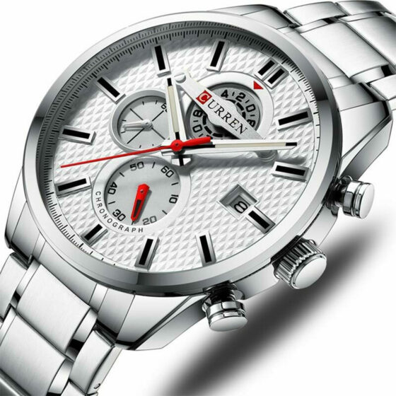 Ανδρικό Ρολόι Curren 8352 Silver-White με χρονογράφους - Image 2