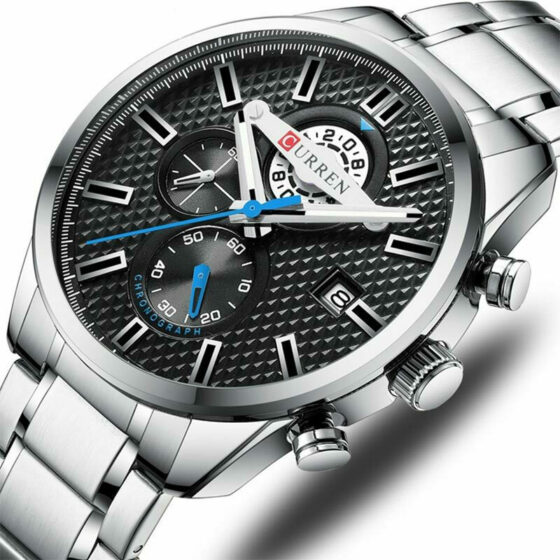 Ανδρικό Ρολόι Curren 8352 Silver-Black με χρονογράφους - Image 2