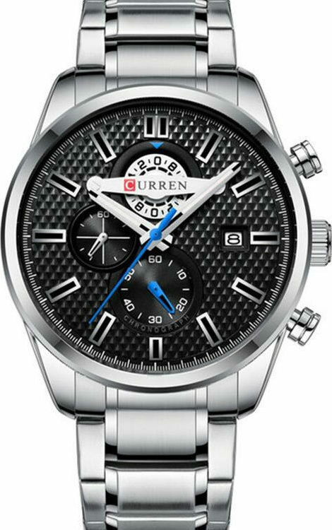Ανδρικό Ρολόι Curren 8352 Silver-Black με χρονογράφους