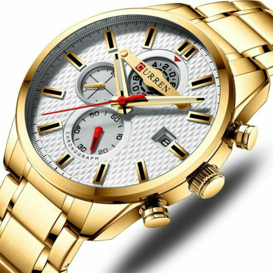 Ανδρικό Ρολόι Curren 8352 Gold με χρονογράφους - Image 2