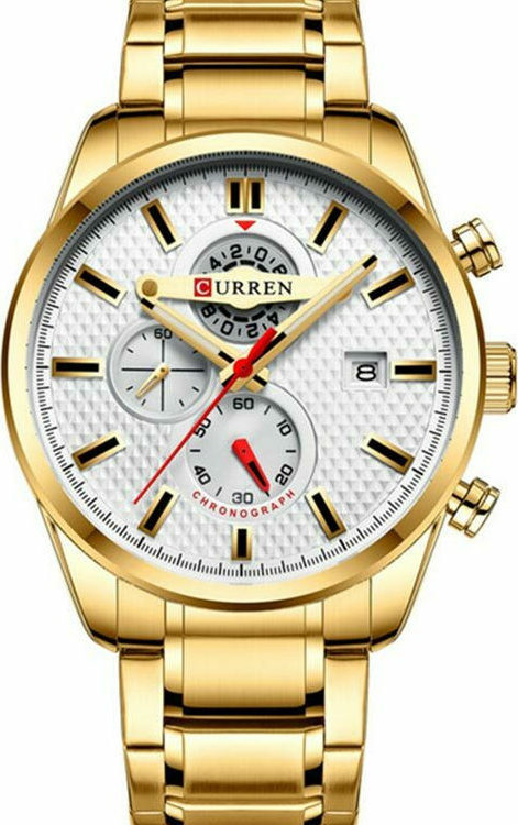 Ανδρικό Ρολόι Curren 8352 Gold με χρονογράφους