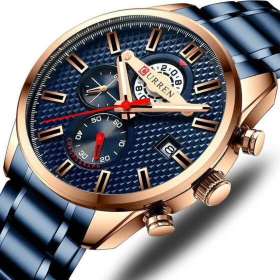 Ανδρικό Ρολόι Curren 8352  Blue με χρονογράφους - Image 3