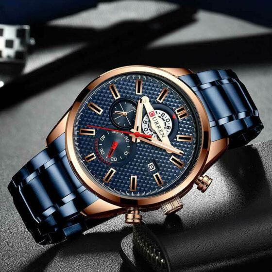 Ανδρικό Ρολόι Curren 8352  Blue με χρονογράφους - Image 2