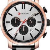 Ανδρικό Ρολόι Curren 8315 Black-RoseGold  με χρονογράφους Black-RoseGold