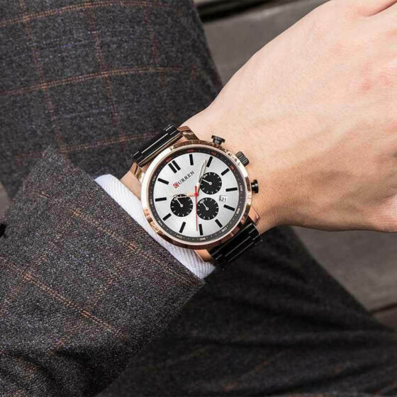 Ανδρικό Ρολόι Curren 8315 Black-RoseGold  με χρονογράφους Black-RoseGold - Image 2