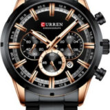 Ανδρικό Ρολόι Curren 8355 Black με χρονογράφους