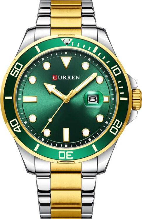 Ανδρικό Ρολόι Curren 8388 Gold Green