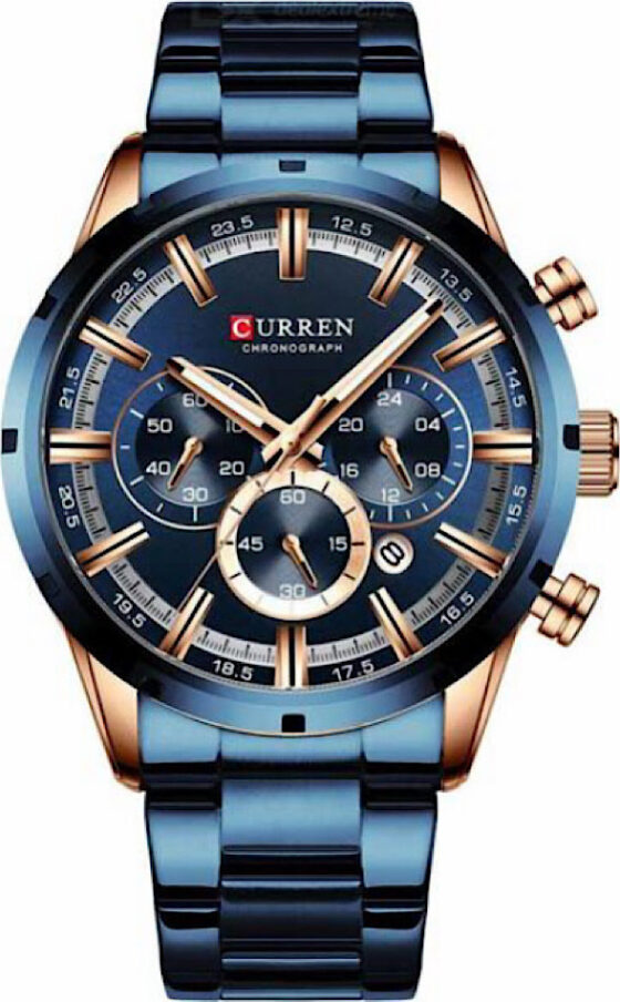 Ανδρικό Ρολόι Curren 8355 Blue  με χρονογράφους