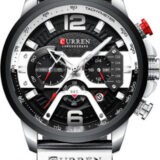 Ανδρικό Ρολόι Curren 8329 Black-Silver με χρονογράφους