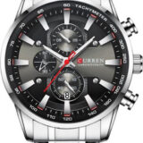Ανδρικό ρολοι Curren 8351 Black/Silver