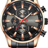 Ανδρικό Ρολόι Curren 8351 Black-RoseGold με Χρονογράφους
