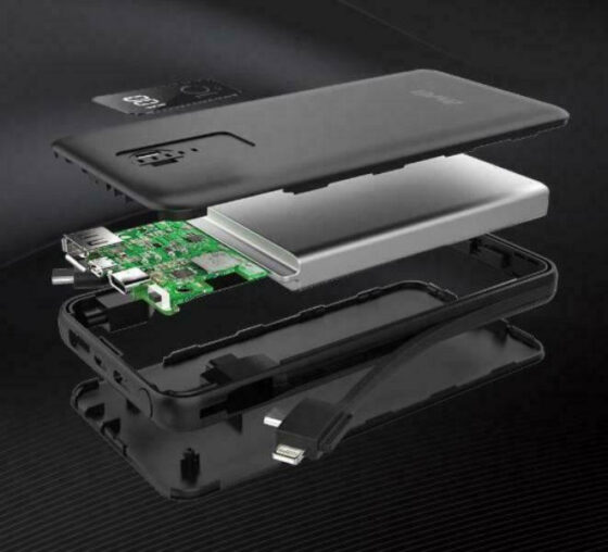 Awei Power Bank P41K 10000mAh Μαύρο - Image 4
