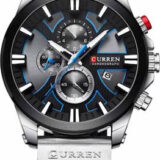 Ανδρικό Ρολόι Curren 8346 Black-Silver με χρονογράφους