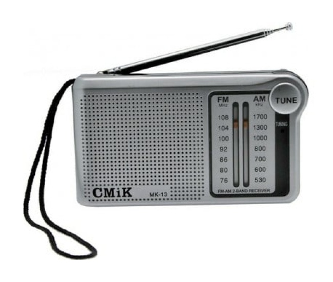 Φορητό Ραδιόφωνο 2 Bands FM/AM Μπαταρίας CMiK ICF-13