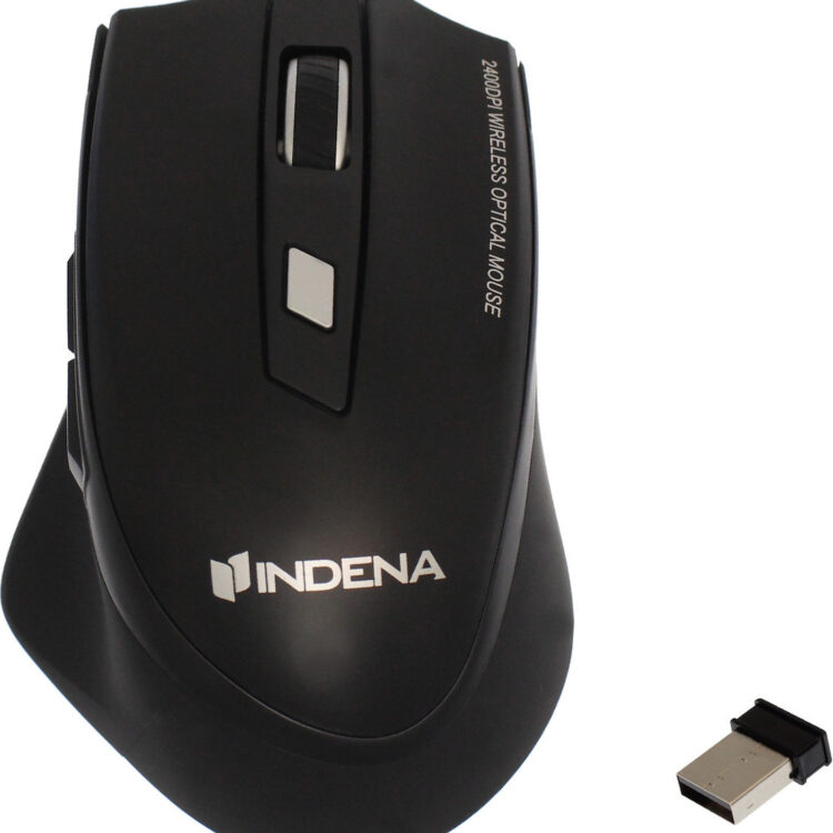 Indena G-530 Ασύρματο Ποντίκι Μαύρο
