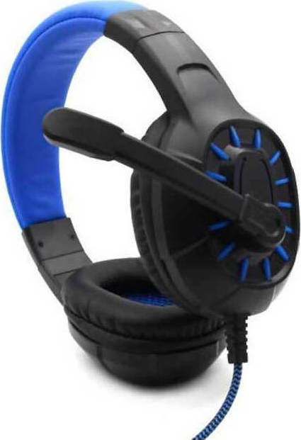 Ενσύρματα Ακουστικά Headset Gaming με Μικρόφωνο KOMC M202 (Μπλε)