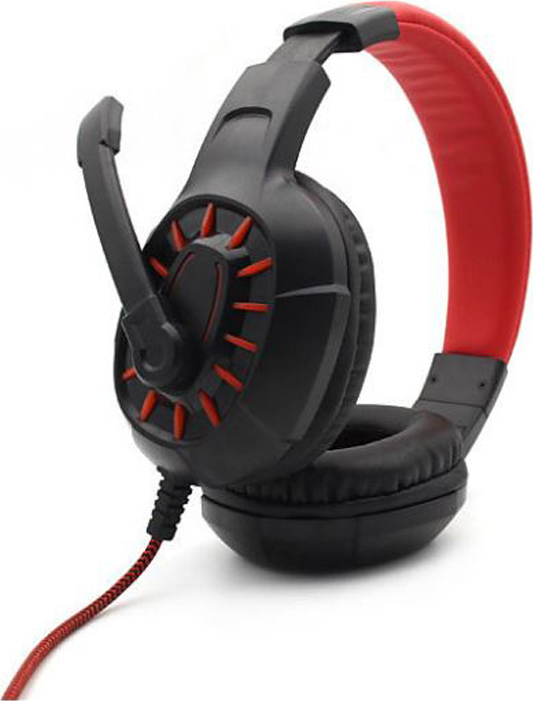 Ενσύρματα Ακουστικά Headset Gaming με Μικρόφωνο KOMC M202 (Κόκκινο)