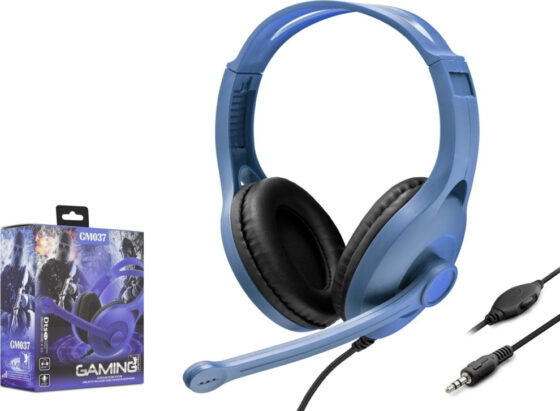Ενσύρματα ακουστικά GM037 Over Ear Gaming Headset (Μπλε)