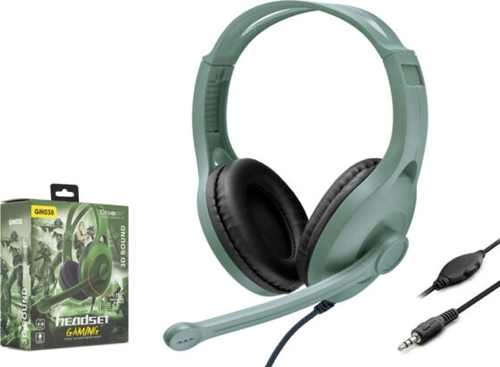 Ενσύρματα ακουστικά GM038 Over Ear Gaming Headset (Πράσινο)