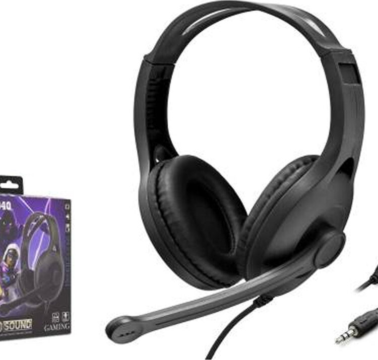 Ενσύρματα ακουστικά GM040 Over Ear Gaming Headset (Μαύρο)