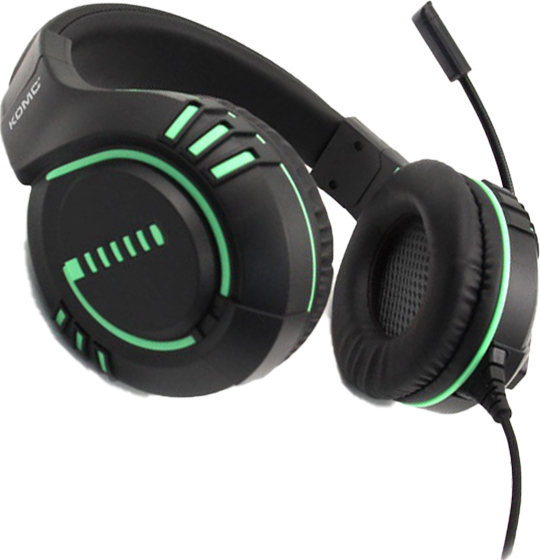 KOMC M205 Over Ear Gaming Headset 3.5mm (Πράσινο)