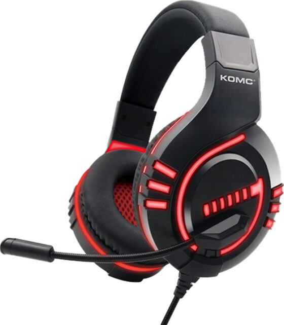 Komc G325 Over Ear Gaming Headset Black/Red (3.5mm / USB)