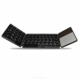 BT-86 Mini Foldable Ασύρματο Bluetooth Πληκτρολόγιο με Touchpad Αγγλικό US