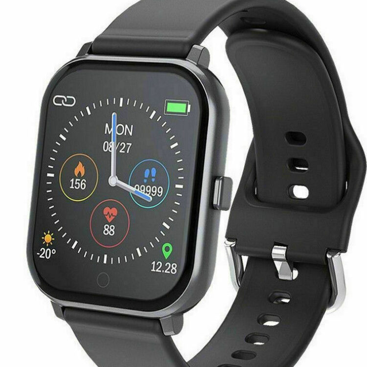 OEM T55 Smartwatch με Παλμογράφο (Μαύρο)