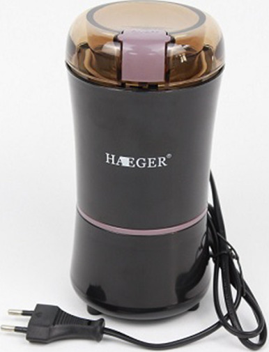 Haeger HG-7110 Ηλεκτρικός Μύλος Καφέ 300W με Χωρητικότητα 100gr (Μαύρος)