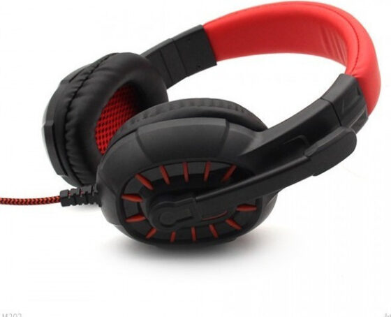 Ενσύρματα Ακουστικά Headset Gaming με Μικρόφωνο KOMC M202 (Κόκκινο) - Image 2
