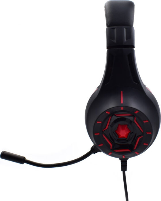 Ακουστικά Headset KOMC S60 με Μικρόφωνο 3,5mm (Κόκκινο)