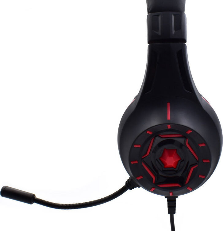 Ακουστικά Headset KOMC S60 με Μικρόφωνο 3,5mm (Κόκκινο)