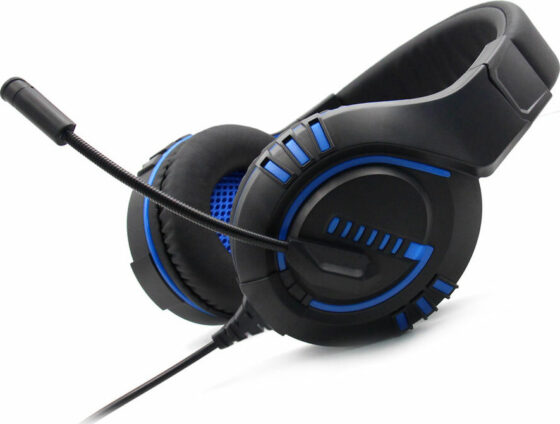 KOMC G325 Ενσύρματο Gaming Headset With light (3.5mm / USB) (Μπλε) - Image 2