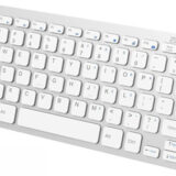 RF-3001 Ασύρματο Bluetooth Πληκτρολόγιο Αγγλικό US Λευκό