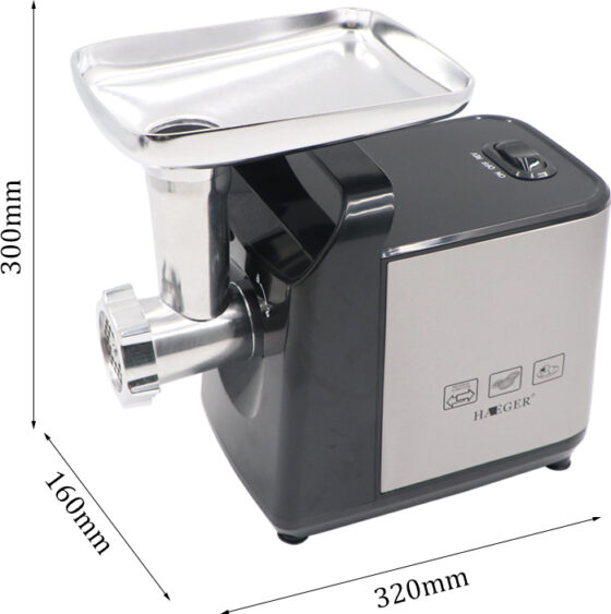 Haeger HG-3396 Μηχανή Άλεσης Κιμά 1200W Ασημί - Image 2