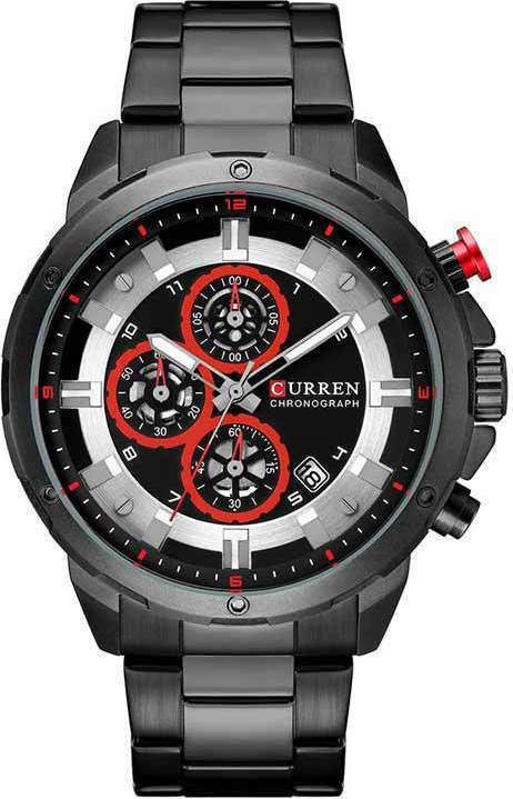 Ανδρικό Ρολόι Curren 8323 με χρονογράφους Black