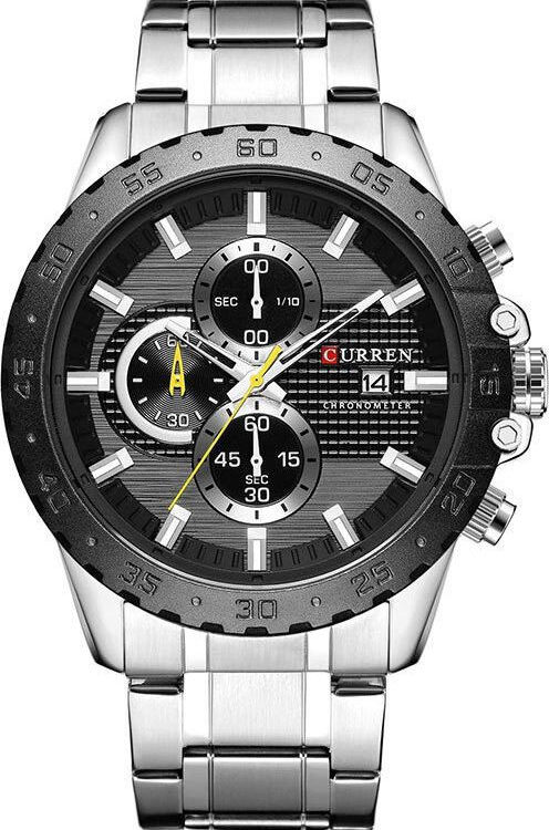 Ανδρικό Ρολόι Curren 8334 Silver με χρονογράφους
