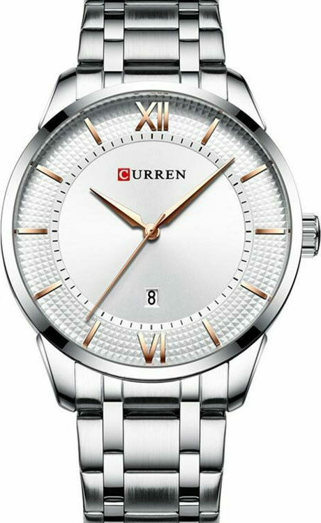Ανδρικό Ρολόι Curren 8356 Silver White