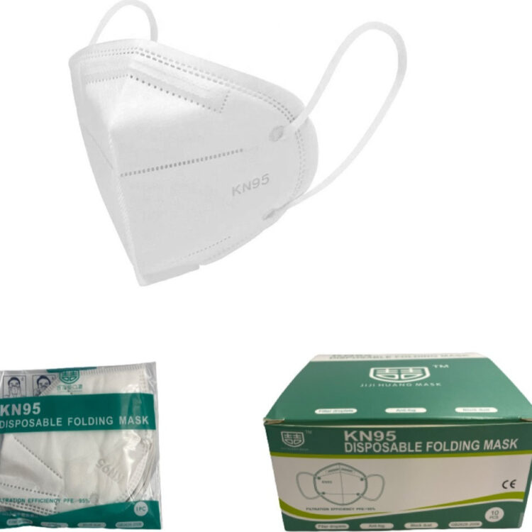 KN95 Disposable Folding Mask White 10τμχ