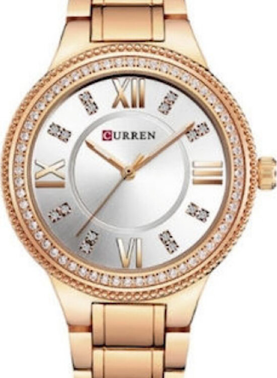 Γυναικείο Ρολόι Curren 9004 Rose Gold – Silver
