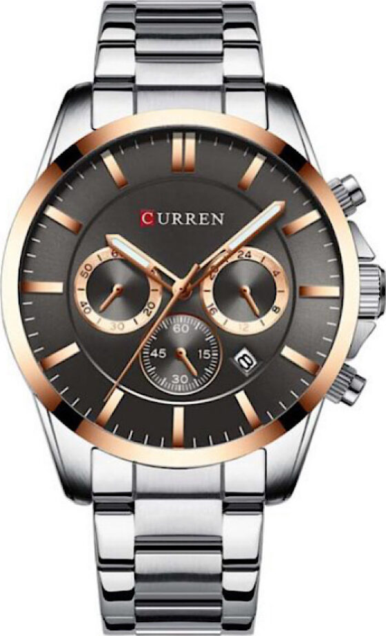 Ανδρικό Ρολόι Curren 8358 Silver-Grey  με Χρονογράφους