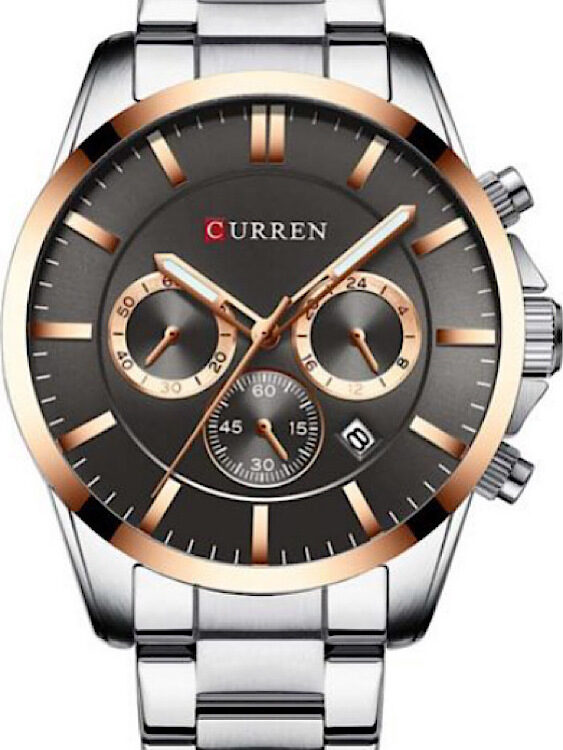 Ανδρικό Ρολόι Curren 8358 Silver-Grey  με Χρονογράφους